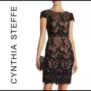 Cynthia Steffe Black Lace Dress